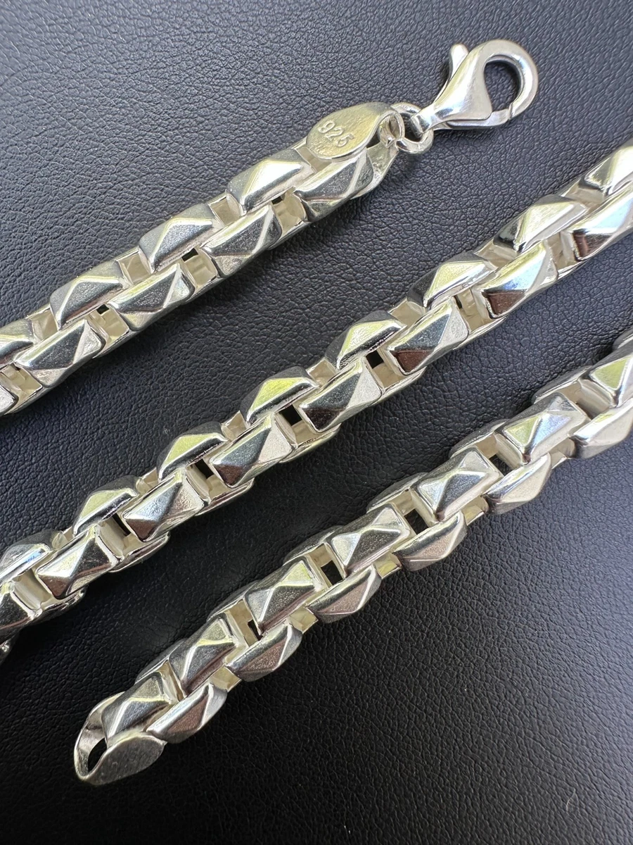 Silver hermes link chain deals