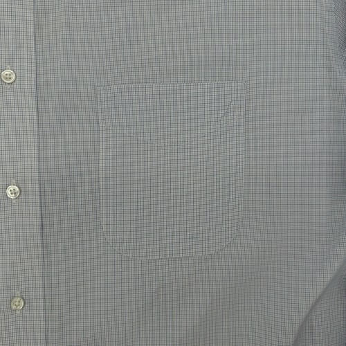 Gitman Bros Hemd Herren 17,5-34 blau micro kariert klassisch Cotonificio Albini - Bild 4 von 9