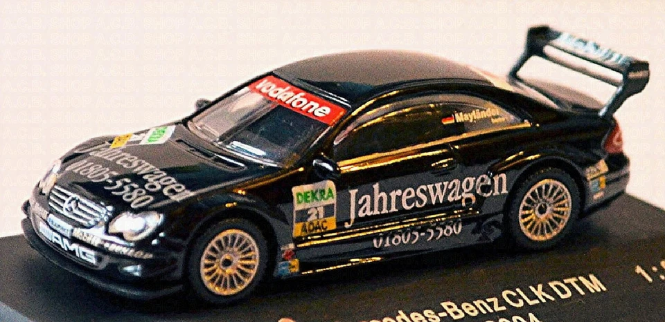 Mercedes Benz CLK DTM 2004 Amg-Mercedes Mayländer #21 Nero 1:87 Schuco 21908 - Immagine 2 di 4