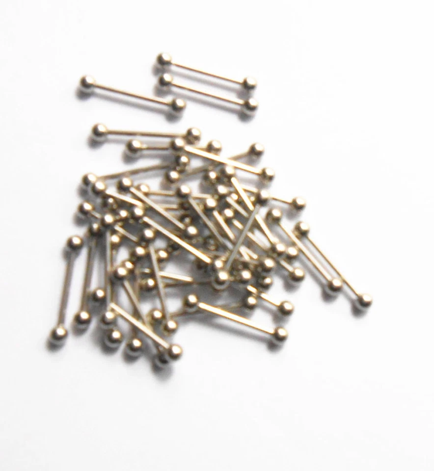 Wholesale Lots Mixed 14 Style 316L Barbell Ring Body Jewelry Piercing Earring - Image 3 of 4