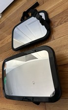 Two Baby Car Mirrors Rear Facing Black Adjustable Straps