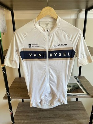 Van Rysel Racing Team Radshirt Gr.M Trikot Cycle Camiseta weiß
