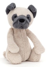 BNWT Jellycat Bashful Pug Dog Plush Medium Retired Rare