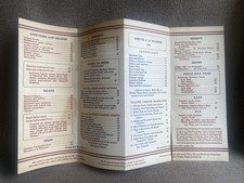 Vintage Menu Italian Kitchen ~Pantages Theatre Building Los Angeles ~Pre-1940s