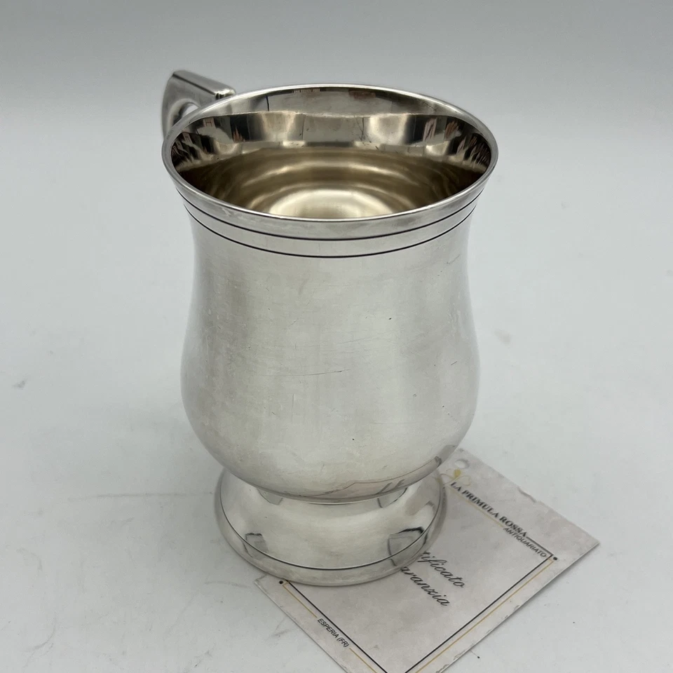 Portapenne da scrivania stile antico in argento silverplate sheffield boccale X - Immagine 2 di 4