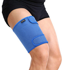 Thigh Support Thigh Brace with Anti Slip Strips Wrap Compression Sleeve Sports