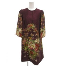 Dolce&Gabbana Dolce & Gabbana Dolgava One Piece Silk 3 4 Sleeve Knee Length Used
