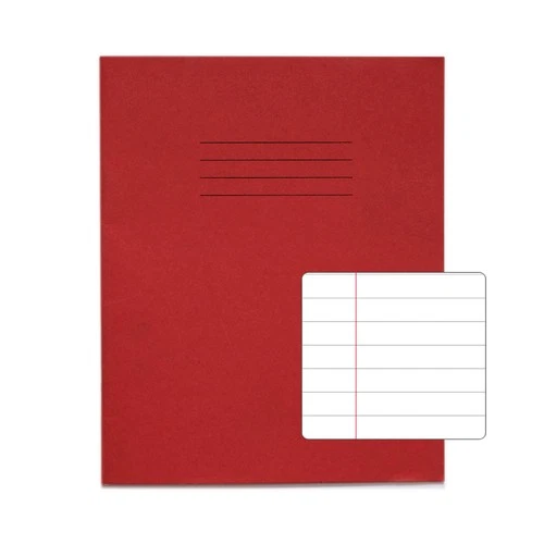 Rhino 8 X 6.5 Exercise Book 32 Page Ruled Feint 12Mm Red Pack 100- VEX142-178-8