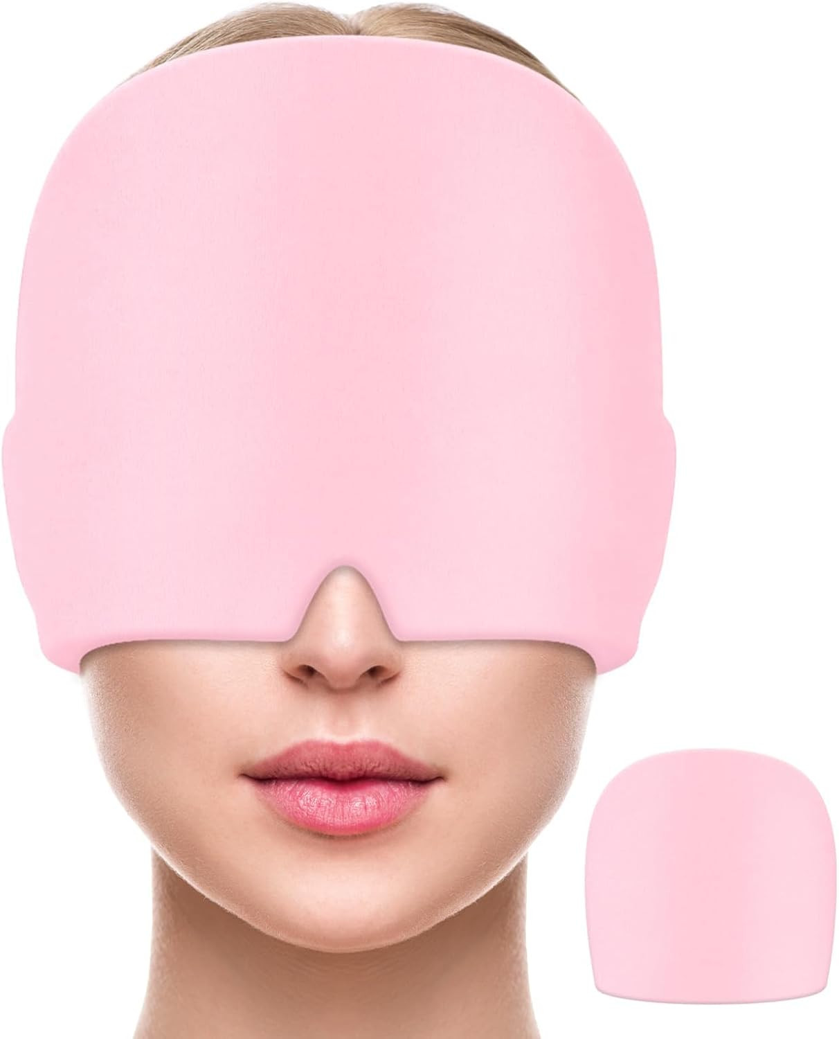 Masque migraine et céphalées réutilisable à compression gel 360°