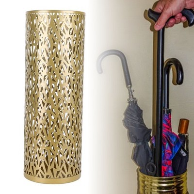 Umbrella Stand Rack Für Entryway Metal Ausgehöhlt Freistehende Runde Umbrel CU