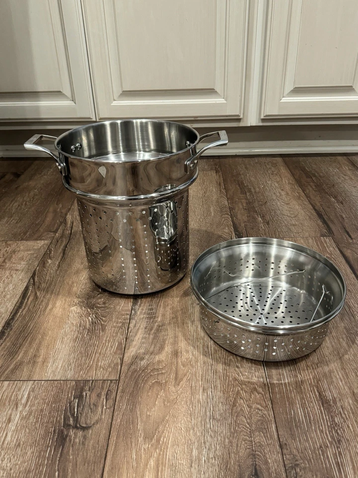 Calphalon Pasta Strainer And Boiler Insert 10.5” Tall 8.75” Wide 2 Pieces - Image 3 of 4