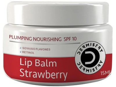 Dermistry Plumping Nourishing Lip Balm LSF 10 Strawberry Flavour 15gm