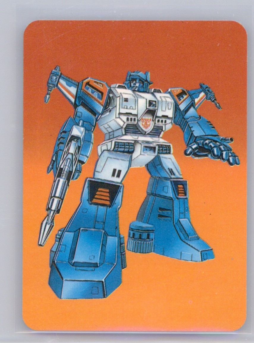 1985 Transformers Series 1 Topspin #20 - Orange Background