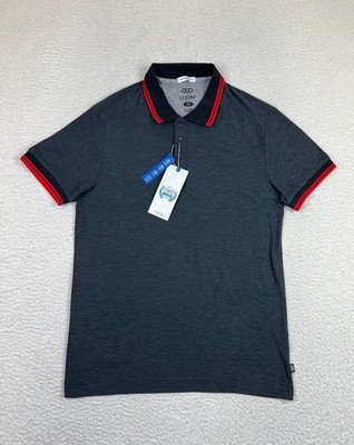 LEG3ND Polo Shirt Mens Medium Black Golf Quick Dry Stretch Moisture Wicking