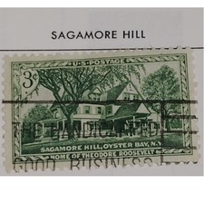 1953 3¢ Sagamore Hill Stamp, Scott 1023, Theodore Roosevelt’s Home Historic Site
