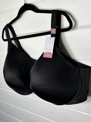 Cacique Modern Collection Bra 54DD Black Lightly Lined Full Coverage NWT