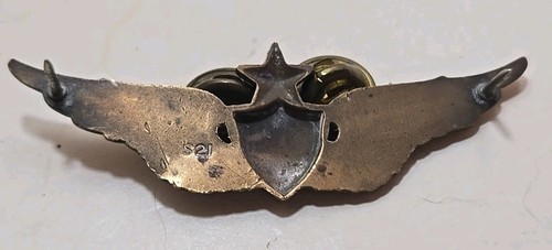 Vintage Vietnam War Sterling Silver Senior Pilot Badge Wings Eagle US Military - Picture 5 of 9