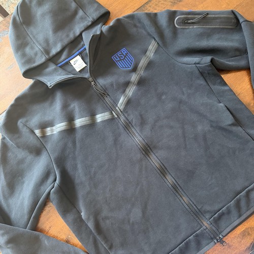 Nike Tech Fleece Jacket USA United States Hoodie Sweatshirt Mens XL Black Soccer