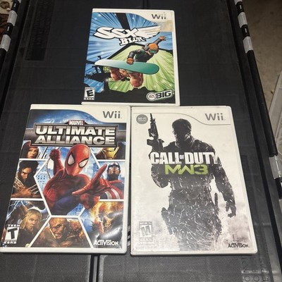 Wii 3 Game Bundle SSX blur, Call Of Duty MW3, Marvel Ultimate Alliance TESTED