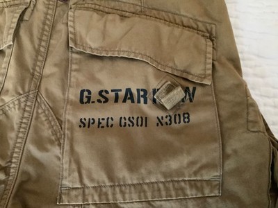 G-STAR RAW AERO ROVIC LOOSE CARGO PANTS IN BUTTERNUT - 30 X 32 - NEVER WORN