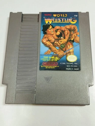 TECMO World Wrestling Nintendo NES Cartridge Only tested and working