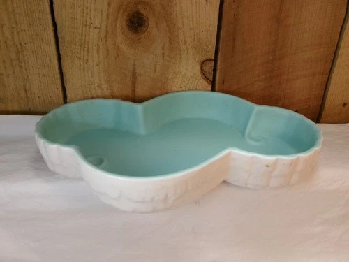 Vintage 1950's Haeger USA Pottery Console Trinket Dish Shallow Planter