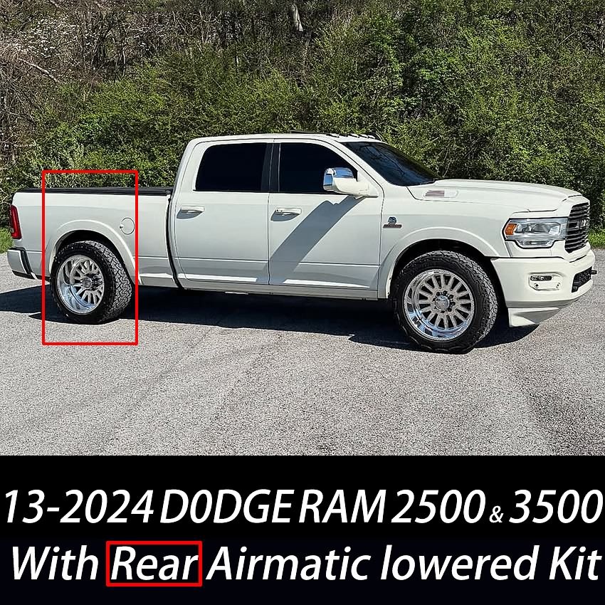 For 13-24 Dodge RAM 2500 3500 Adjustable Air Suspension Rear