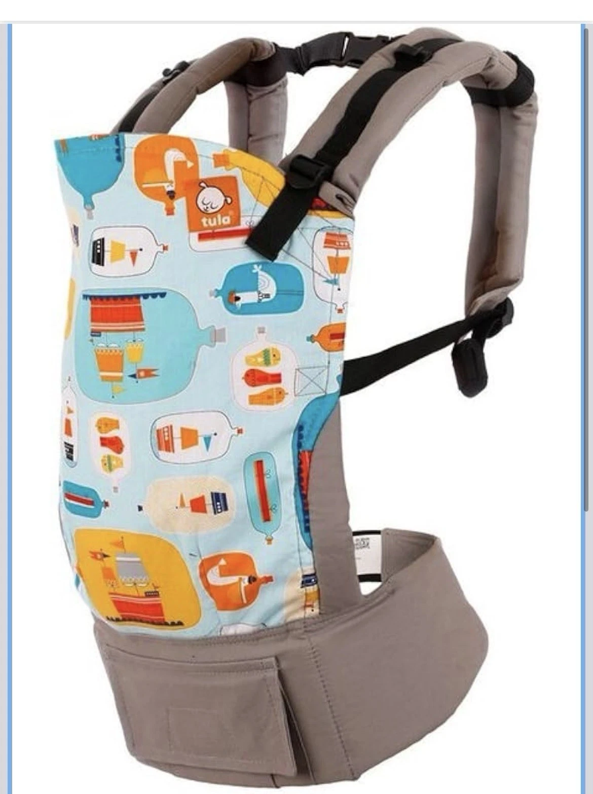 Tula Ergonomic Baby Carrier, Message In A Bottle, Rare Print￼