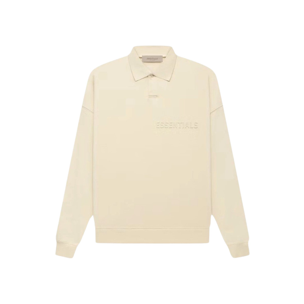 Fear of God Essentials Long Sleeve Polo Egg Shell 22FW