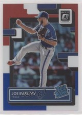 2022 Donruss Optic Rated Rookie Red White & Blue Prizm /199 Joe Barlow #96 i5f