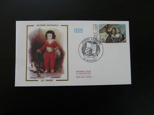 FDC France 1981 art painting Goya stamp day (Morteau)