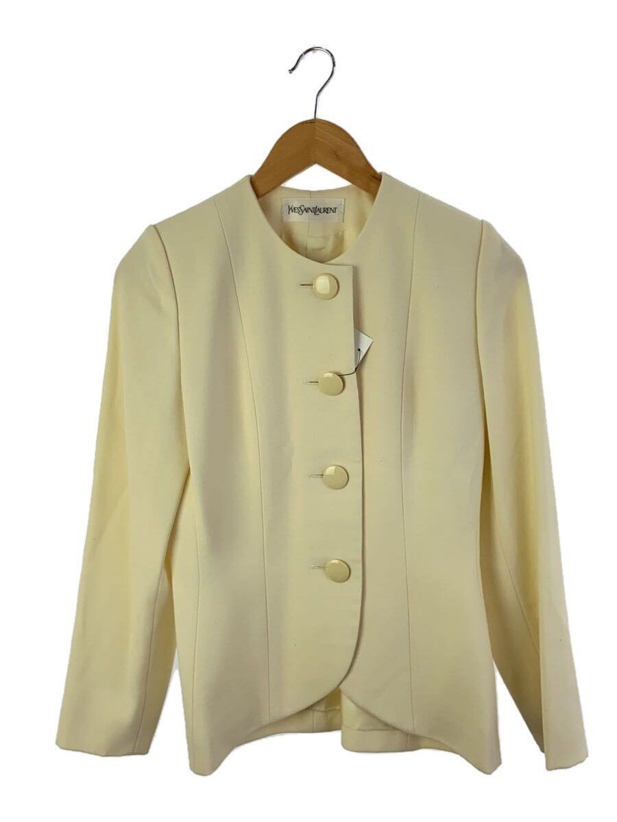 Giacca sartoriale YVES SAINT LAURENT lana CRM tinta unita usata