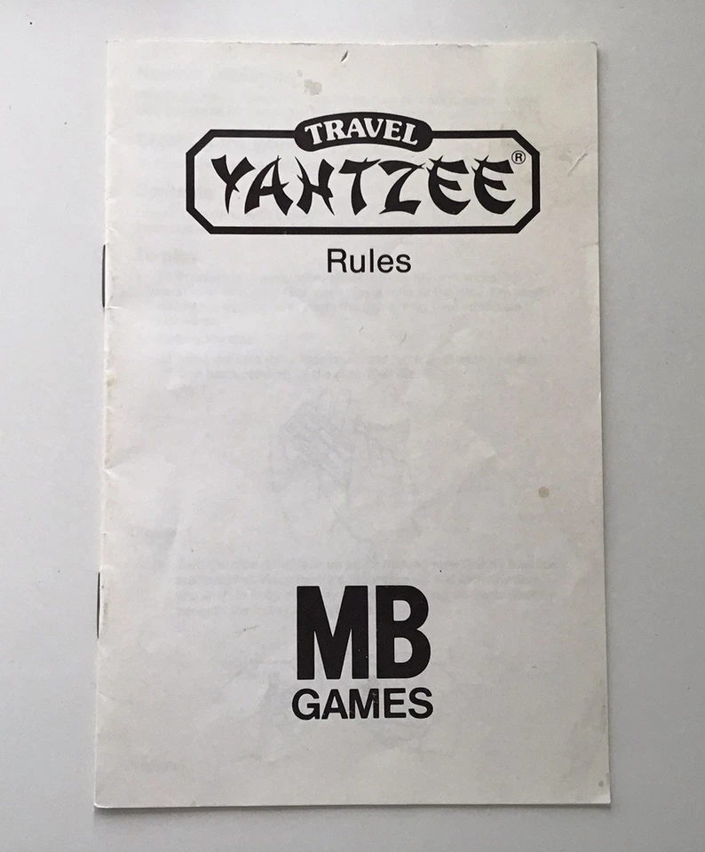 Yahtzee Classic Dice Game Pocket Travel Version Vintage Instructions Boxed - Image 2 of 4