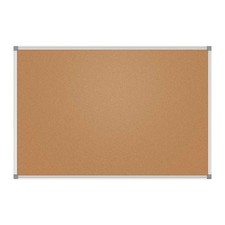 Pinnwand Kork 60 x 90 cm mit Aluminumrahmen Braun Pinnboard MAUL