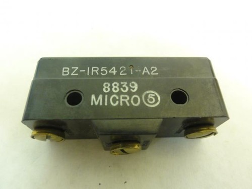 202036 New-No Box; Micro Switch BZ-IR5421-A2 Limit Switch; 10A; 125/250/480VAC - Picture 2 of 4