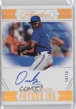 2023 Panini Flawless Future Ink Gold 10/10 Orelvis Martinez #FI-OM Auto 10k8