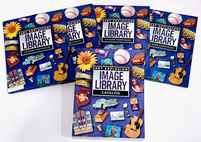 Art Explosion 800,000 Image Library - 34 CDs plus Book - from 2004! Mac/Windows