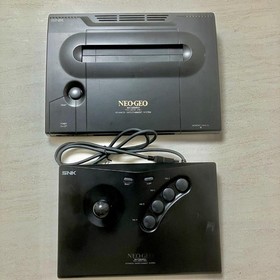SNK Neo Geo Neogeo AES ROM Console with Stick Controller & Game Set Tesed