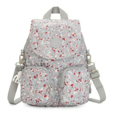 Kipling FIREFLY UP Small Backpack Speckled RRP £87 UK