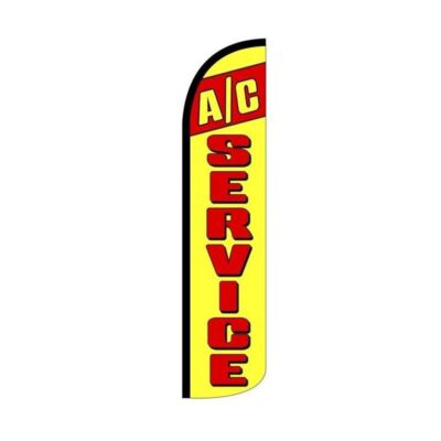 AC Services Swooper Flutter Feather Flag | 3ft W x 11.5ft Tall