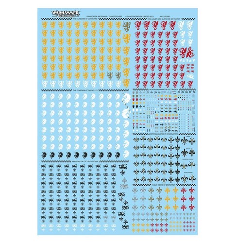 Warhammer: The Old World - Kingdom of Bretonnia Transfer Sheet