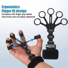 1Pcs Finger Gripper Strength Trainer Silicone Gripster Hand Grip Strengthener