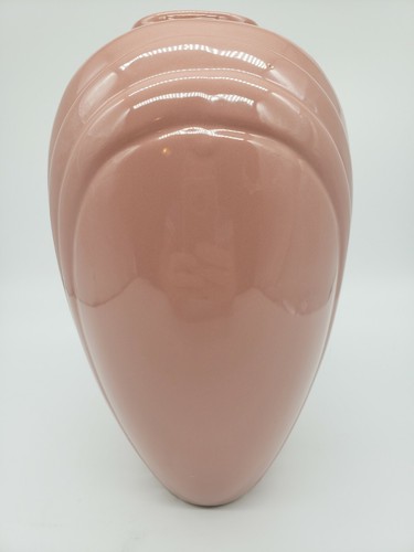 Jarrón drapeado Mid Century Srednick Collection malva rosa polvorienta años 80 usado en excelente estado T3 - Imagen 5 de 7