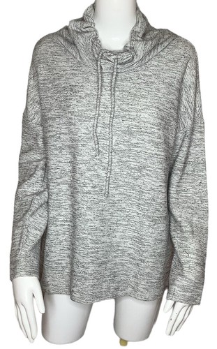 TALBOTS Women’s Long Sleeve Heather Gray Pullover Knit Top L