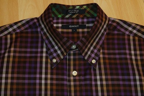 GANT langarm Hemd Gr. L braun