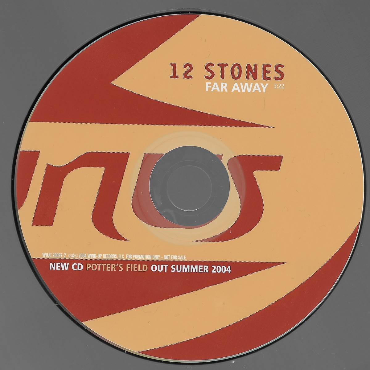 Far Away [Promo Single] by 12 Stones (Cd 2004) [1 trk] MINT