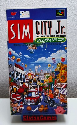 SNES / Super Famicom - SimCity Jr.   JAPAN Modul+OVP  X207