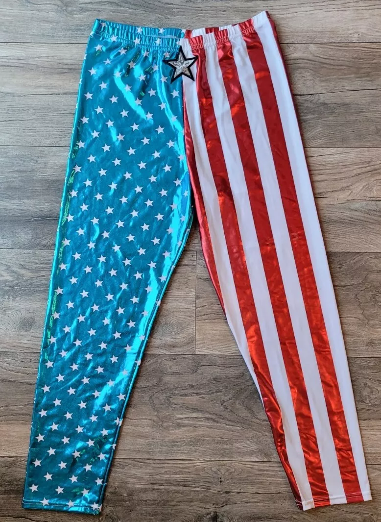 Captain America Inspired Leggings - Etsy