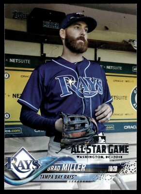 2018 Topps - Brad Miller #478 Rays All Star Game Stamp SP