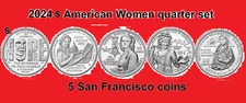 2024 American Women Quarter S 5 Coin Set UNC *ON HAND*